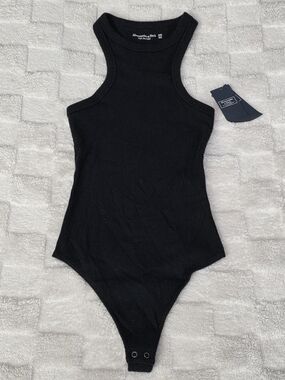 Abercrombie & Fitch Scuba Bodysuit Black Size XXS NWT